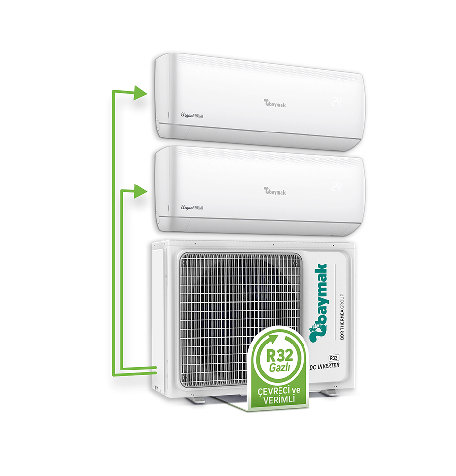 ELEGANT PRIME MULTI DUVAR TİPİ SPLİT KLİMA 1X2 ELEGANT PRIME MULTI DUVAR TİPİ SPLİT KLİMA 1X2